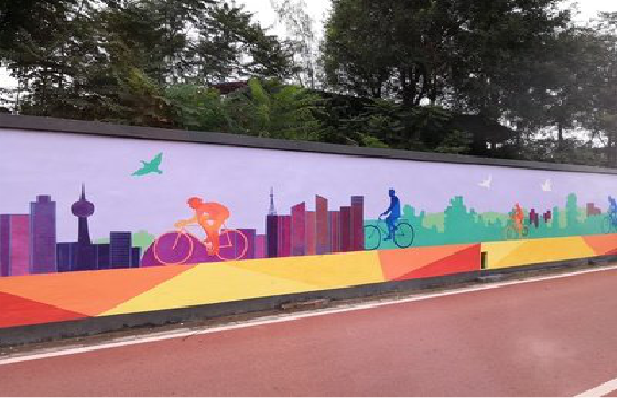 得荣墙体彩绘-围墙