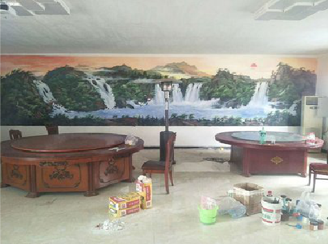 得荣墙绘-写实风景