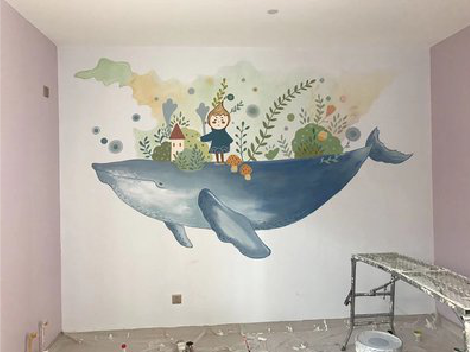 得荣手绘墙的特点及优势。